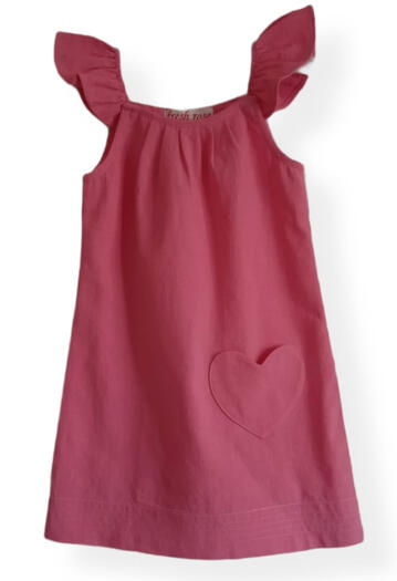 batita de manta color rosa fresa talla 4